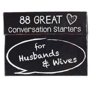Christian Art Gifts 88 Great Conversation Starters For Husbands And Wives � Romantic Card Game For Married Couples � Christian Games, Communication & Marriage Help, Fun Anniversary Or Wedding Gifts