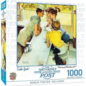 Masterpieces 1000 Piece Jigsaw Puzzle For Adults, Family, Or Kids - Soda Jerk - 25"X25"