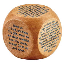 Christian Brands Growing In Faith Small Wooden Prayer Cube, 1.75" X 1.75" , Favorite Catholic Prayers, Yc903