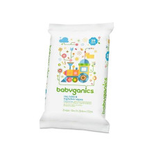 Babyganics Toy Table and High chair Wipes, Fragrance Free, 25 ct