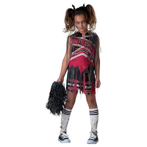 Incharacter Fun World 1707010 Spiritless Cheerleader Girls Costume, Size 10, Multicolor