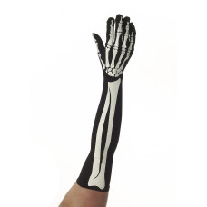 Skeleton Bones Adult costume Long gloves
