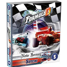 Zygomatic Formula D Board Game New Jersey - Sotchi Expansion - Thrilling Racing Adventures! Fast-Paced Strategy Game For Kids & Adults, Ages 8+, 2-10 Players, 60 Minute Playtime, Made By Zygomatic