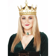 golden Queen Adult costume crown