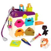 B. toys by Battat - B. Pet Vet Toy - Doctor Kit for Kids Pretend Play (8 pieces), Multicolor