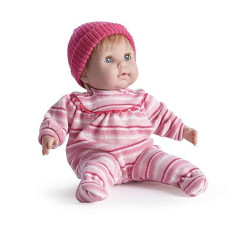 Jc Toys - Berenguer Boutique Nonis 15" Soft Body Play Doll In Pink Striped Pj'S With Blonde Hair And Blue Sleeping Eyes For Ages 2+ (Made In Spain)