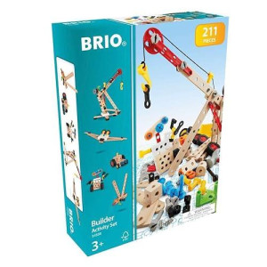 Brio Builder 34588 - Builder Activity Set - 211 Piece Building Set Stem Toy With Wood And Plastic Piecesfor Kids Ages 3 And Up (63458800)