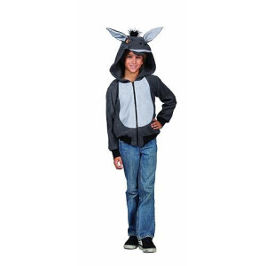 Rg Costumes 100 Acres Donkey Hoodie Costume, Gray, Small