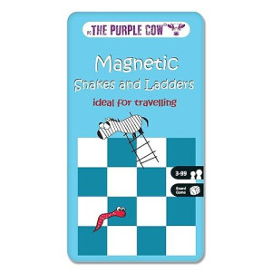 The Purple Cow Magnetic Travel Snakes & Ladders