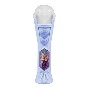 Disney Frozen Sing Along Microphone Toy For Kids With Built-In Music And Flashing Lights, Designed For Fans Of Frozen Toys