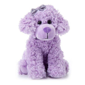The Petting Zoo Scruffy Dog Stuffed Animal, gifts for girls, Purple Dog Plush Toy 9 Inches