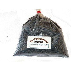 Fundamental Rockhound Products: 3 Lb 46/70 Extra Coarse Grit For Rock Tumbling Polishing Silicon Carbide