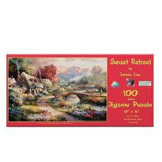 Sunsout Inc - Sunset Retreat - 100 Pc Jigsaw Puzzle By Artist: James Lee - Finished Size 10" X 16" - Mpn# 18066