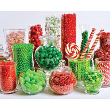 Vermont Christmas Company Christmas Candy Buffet Jigsaw Puzzle 1000 Puzzle