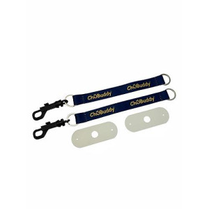 chubuddy Chewy Holders Set of 2-2 Navy Sublimated Tether-Bracelets and 2 Natural Straps