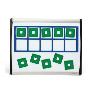 Didax Educational Resources Set Unifix Magnetic Ten-Frames, Multicolor