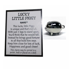 Lucky Little Pig With Story Card (Pig Measures About 3/4 Long) By Ganz