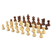 Morrigano Weighted Wood Chess Pieces, 2.5 Inch King, Pieces Only, No Board