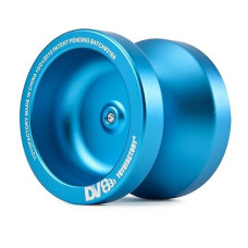 Yoyofactory Dv888 - A Simple And Comfortable Beginner Friendly Yoyo - Comes With Extra String & Pre Tied Finger Loop - Constructed From Aircraft Grade Aluminum - For Novice & Advanced Tricks (Aqua)