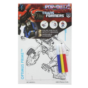 Pop Outz - Transformers color and Play Activity Boards - Styles Vary