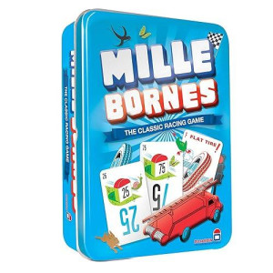 Mille Bornes Classic Racing Card Game - Fast-Paced Family Strategy Game For Ages 7+, 2-6 Players, 20 Minute Playtime - By Zygomatic