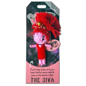 Watchover Voodoo - String Voodoo Doll Keychain  Novelty Voodoo Doll For Bag, Luggage Or Car Mirror - Diva Voodoo Keychain, 5 Inches, Multicolor (108010088)