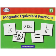 Didax Educational Resources Magnetic Equivalent Fractions, White