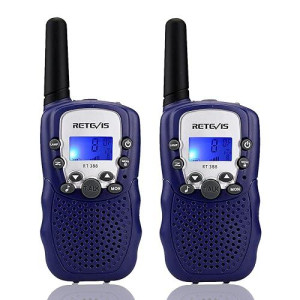 Retevis Rt388 Kids Walkie Talkies,Toys For 6-12 Year Old Boys Girls,Walkie Talkies For Kids 2 Way Radio,Kids Toys Gifts For Outdoor(Dark Blue,1 Pair)
