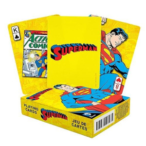 Aquarius Dc Superman Retro Playing Cards