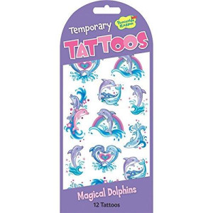 Peaceable Kingdom Magical Dolphins Temporary Tattoos