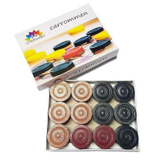 Craftsman Carrom Coin Set Of 24 Coins + 1 Stricker For Champions Play. Carrom Coins+Stricker