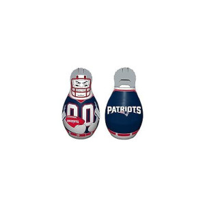 Fremont Die Nfl New England Patriots Bop Bag Inflatable Tackle Buddy Punching Bag, Standard: 40" Tall, Team Colors