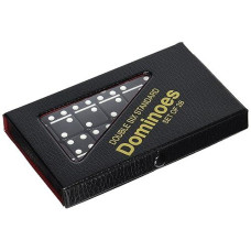 Chh 2408L-Blk Standard Double 6 Dominoes Game With Black Vinyl Case