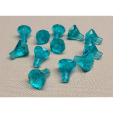 Lego 1 X 1 Rock 24 Facet Jewel Treasure Gem Trans Light Blue - 12 Pack