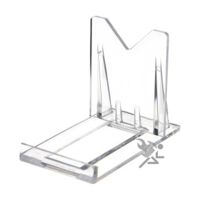 (10) 2 Adj 99 Two Part Adjustable Clear Acrylic Plastic Display Stand Easel For Mineral Fossil Slice Agate Slab Geode Seashell