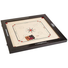 Surco Prime Speedo Carrom Board With Coins And Striker, 16Mm