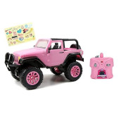 Jada Toys Girlmazing Jeep R/C Vehicle (1:16 Scale), Pink, Standard