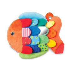 Melissa & Doug Flip Fish Soft Baby Toy - Tummy Time Sensory Toy With Taggies For Infants