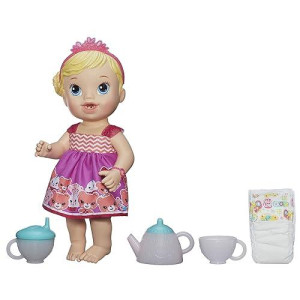Baby Alive Lil' Sips Blonde Baby Has A Tea Party Doll