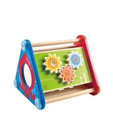 Hape Take-Along Wooden Toddler Activity Skill Building Box, L: 9.7, W: 9.2, H: 8.3 Inch