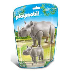 Playmobil Rhino With Baby Building Kit