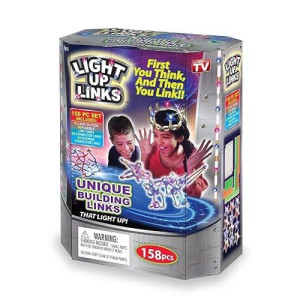 Light Up Building Links Flash Glow - Fun Model Craft Projects 158-Piece Kit