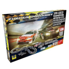 Gb Golden Bright: Furious Challenger Electric Power Road Racing Set, 2 Speed Hand Controlls, Approved Transformer Included, For Ages 8 And Up,Black