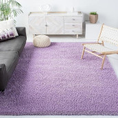 Safavieh California Premium Shag Collection 86 X 12 Lilac Sg151 Non-Shedding Living Room Bedroom Dining Room Entryway Plush 2-Inch Thick Area Rug