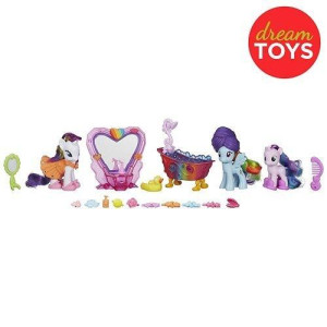 My Little Pony Friendship Magic Bath Spa Set With 3 Ponies And 25 Accessories (Rainbow Dash, Rarity, And Star Dreams) Exclusive Limited Production