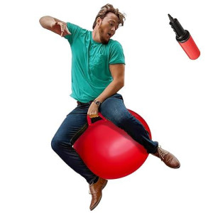 Waliki Red Adult Hopper Ball Age 13-101 Hippity Hop Jumping Ball