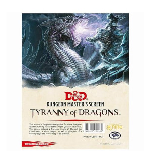 Gale Force Nine Dungeons & Dragons - "The Rise Of Tiamat" Dm Screen, Multicolor (Gf973701)