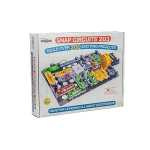 Snap Circuits 203 Electronics Exploration Kit | Over 200 Stem Projects | Full Color Project Manual | 42 Snap Modules | Unlimited Fun