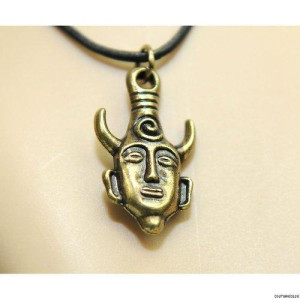 Bronze Alloy Supernatural Dean'S Amulet Two-Sides Pendent Necklace