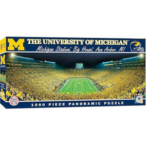 Masterpieces Ncaa Panoramics 1000 Puzzles Collection - Michigan Ncaa Panoramics 1000 Piece Jigsaw Puzzle